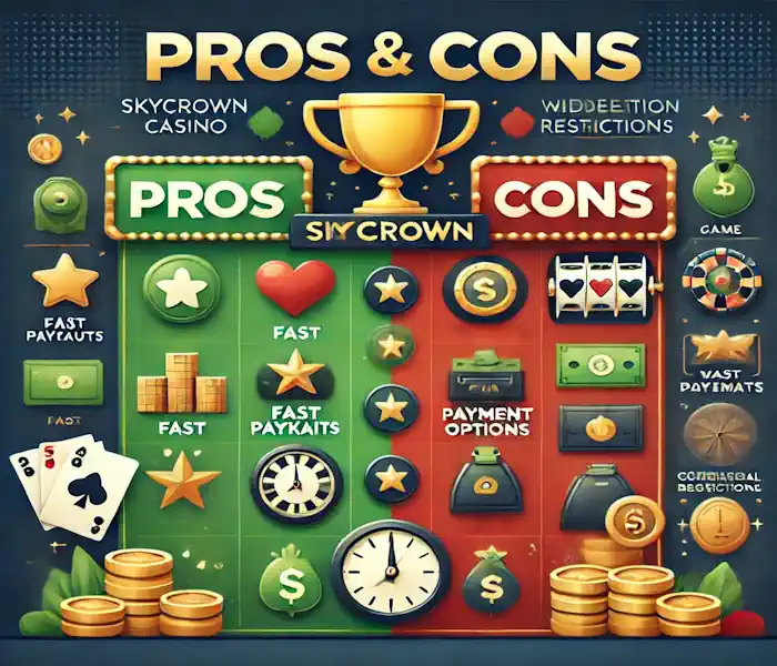 SkyCrown pros and cons casino